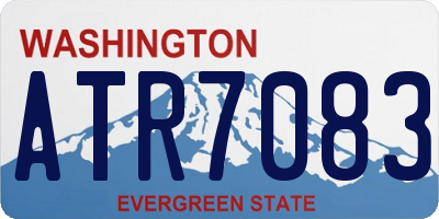 WA license plate ATR7083