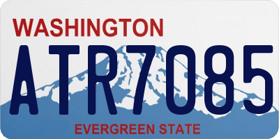 WA license plate ATR7085