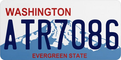 WA license plate ATR7086