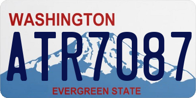 WA license plate ATR7087