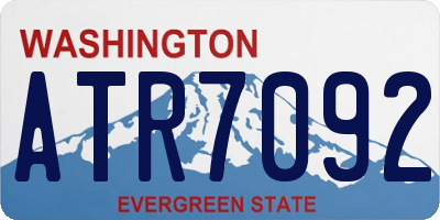 WA license plate ATR7092