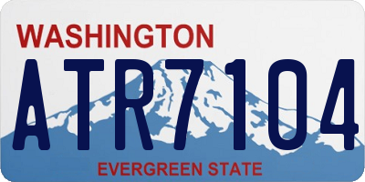 WA license plate ATR7104