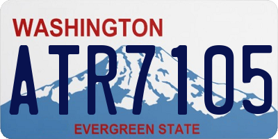 WA license plate ATR7105