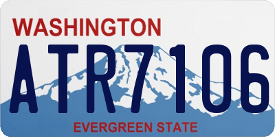 WA license plate ATR7106