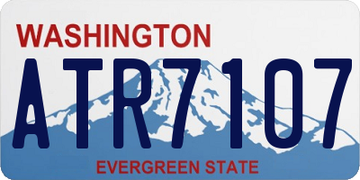 WA license plate ATR7107
