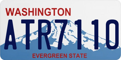 WA license plate ATR7110