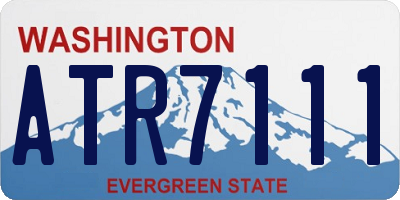 WA license plate ATR7111