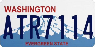 WA license plate ATR7114