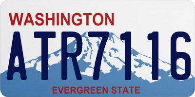 WA license plate ATR7116