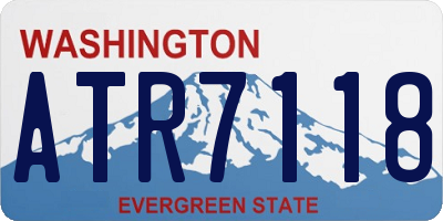 WA license plate ATR7118