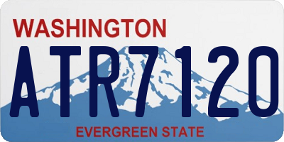 WA license plate ATR7120