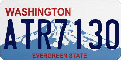 WA license plate ATR7130