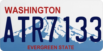 WA license plate ATR7133