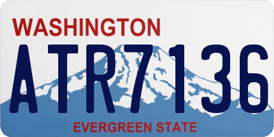 WA license plate ATR7136