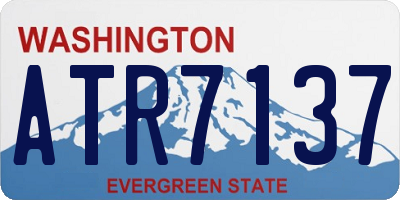 WA license plate ATR7137