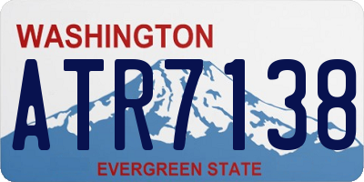 WA license plate ATR7138