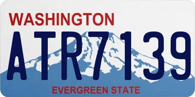 WA license plate ATR7139