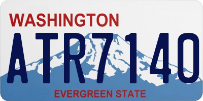 WA license plate ATR7140