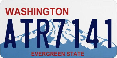 WA license plate ATR7141