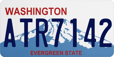 WA license plate ATR7142