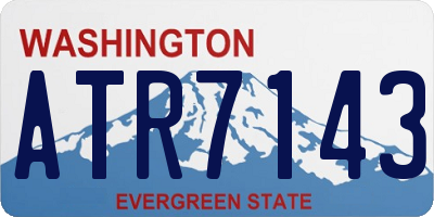 WA license plate ATR7143
