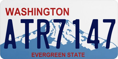 WA license plate ATR7147