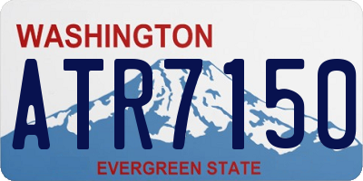 WA license plate ATR7150