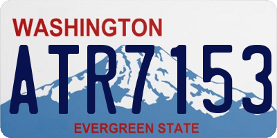 WA license plate ATR7153