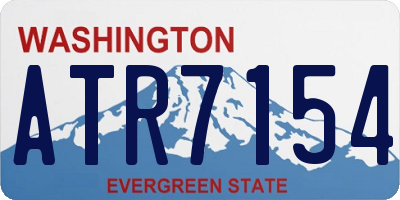 WA license plate ATR7154