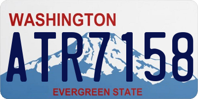 WA license plate ATR7158