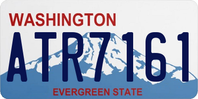WA license plate ATR7161