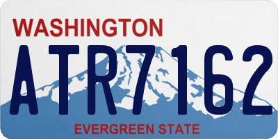 WA license plate ATR7162