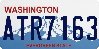 WA license plate ATR7163