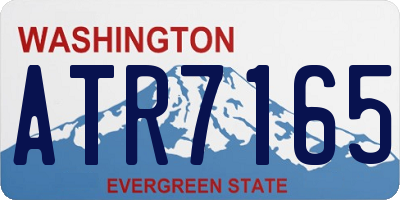 WA license plate ATR7165