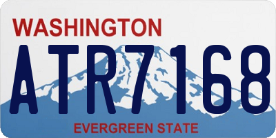 WA license plate ATR7168