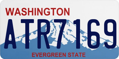 WA license plate ATR7169