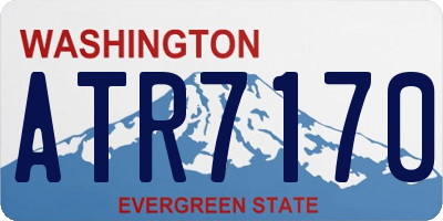 WA license plate ATR7170