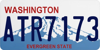 WA license plate ATR7173