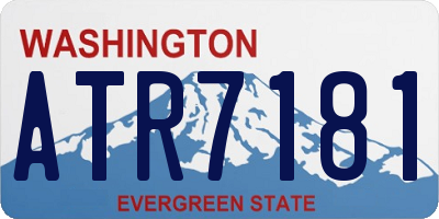 WA license plate ATR7181