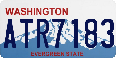 WA license plate ATR7183