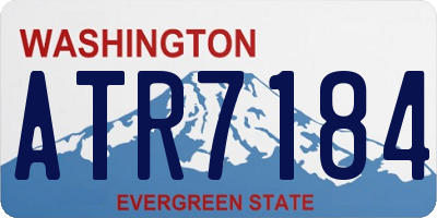 WA license plate ATR7184