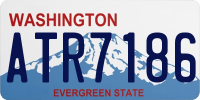 WA license plate ATR7186