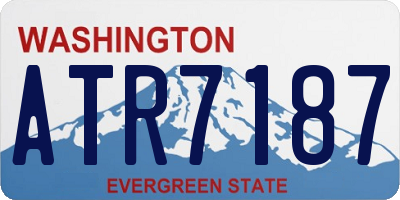 WA license plate ATR7187