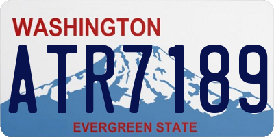 WA license plate ATR7189