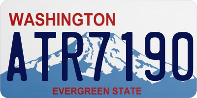 WA license plate ATR7190