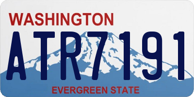 WA license plate ATR7191