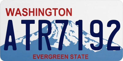 WA license plate ATR7192
