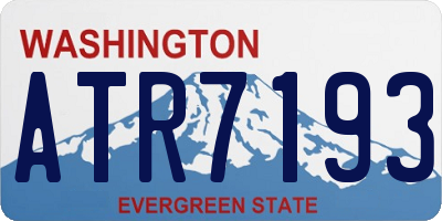 WA license plate ATR7193