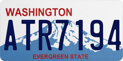 WA license plate ATR7194