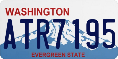 WA license plate ATR7195